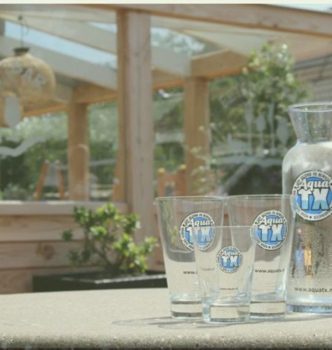 Terras bij het eetcafé